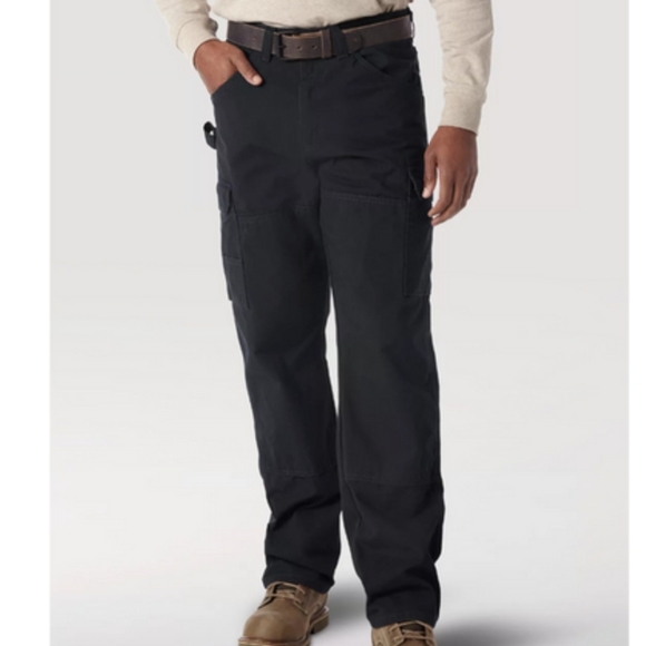 Wrangler Jeans Riggs Wrangler Cargo Work Pants 32 X 3 New Black